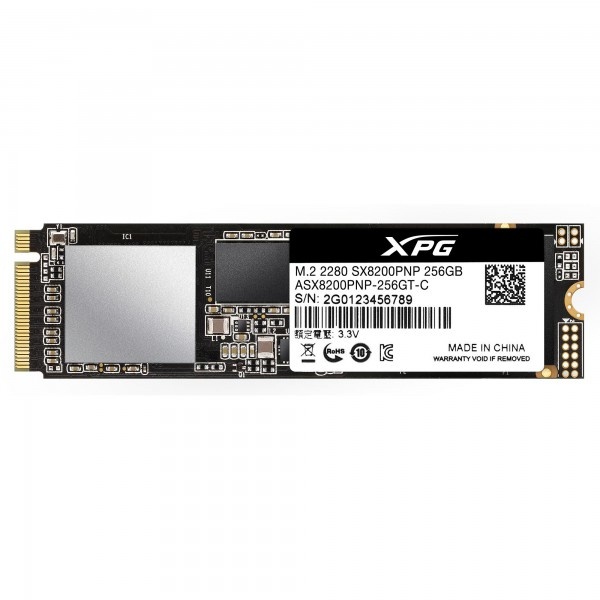 Ssd Interno Adata Xpg 256Gb Asx8200 Pcie Gen 3X4 M.2 2280 Asx8200Pnp 256Gt C