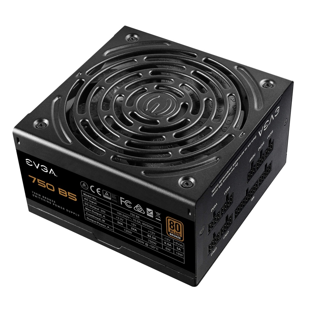 Fuente De Poder E750 B5 750W 80 Plus Bronze Modular 220 B5 0750 V1
