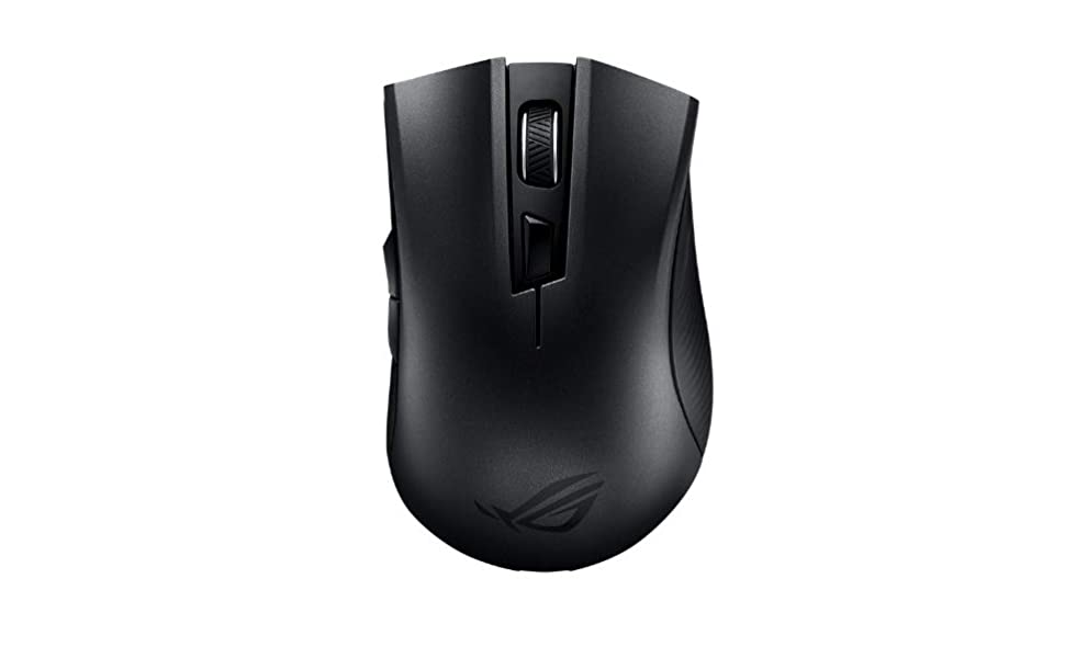Mouse Asus Optico Ergonomico Inalambrico Negro Dual 2.4Ghz 7200Ppp P508 Rog Strix Carry