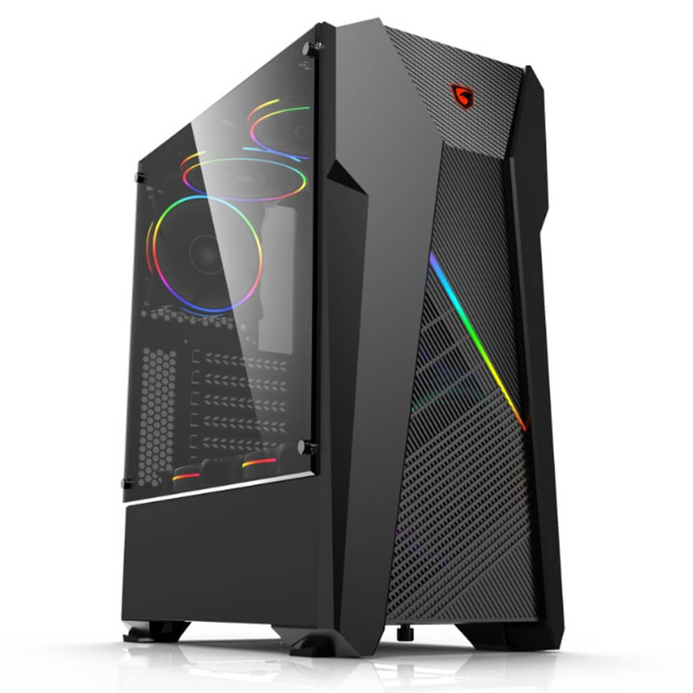 Gab Gaming Yaguaret Falcon Rgb Con Ventana Atx Micro Atx 1Xusb3.0 2Xusb2.0 Negro Cgfalcon