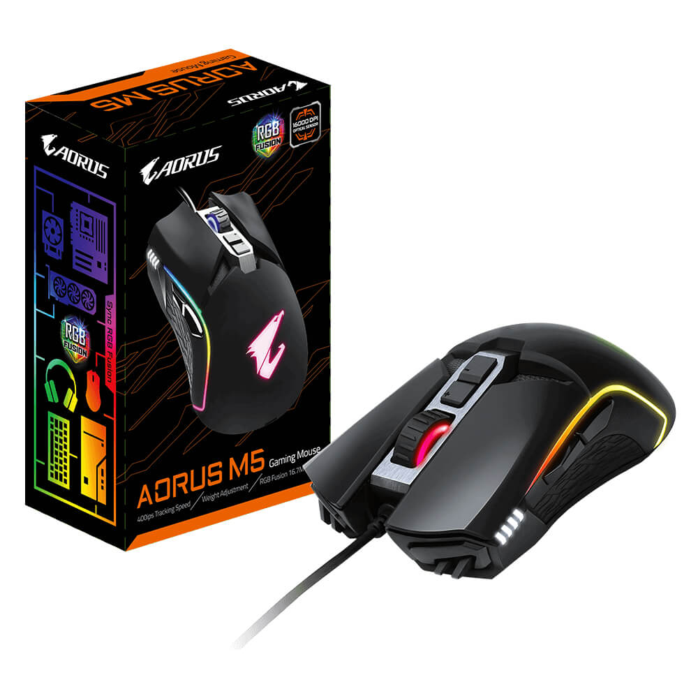 Mouse Gigabyte Gaming Aorus M5 Rgb Fusion 2.0 16000 Dpi Gm Aorus M5