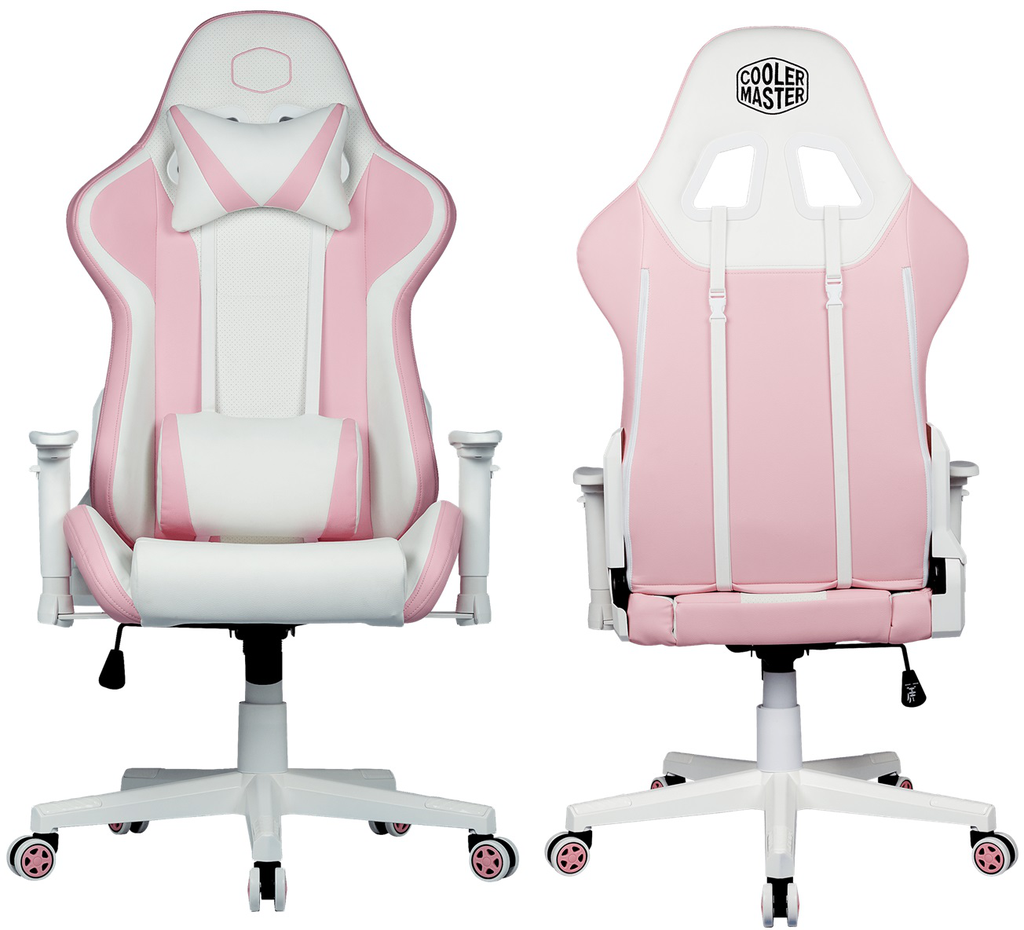 Silla Cooler Master Gaming Caliber R1S Rosa Blanco Tela Resistente A Rasgaduras Cmi Gcr1S Pkw