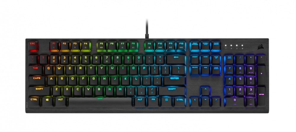 Teclado Corsair Alambrico K60 Rgb Pro Cherry Mx Low Profile Speed Ch 910D018 Na