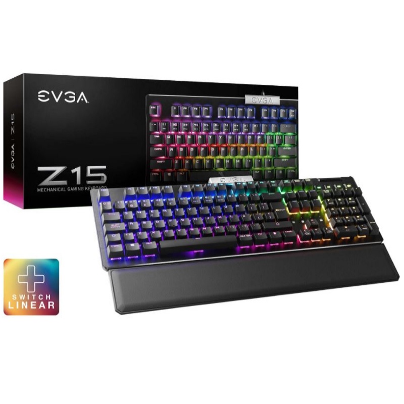 Teclado Ez15 Rgb Interruptor Lineal Led Retroiluminado Rgb 822 W1 15Sp K2