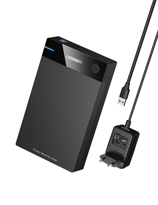 Caja De Disco Duro Ugreen Us222 Usb 3.0 Sata Iii 3.5"