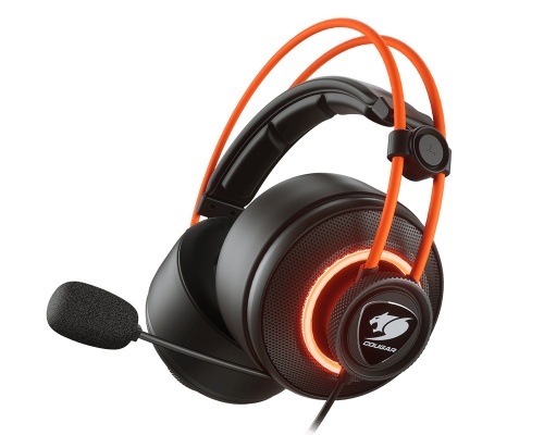 Diadema Cougar Immersa Pro Prix, Negro Naranja