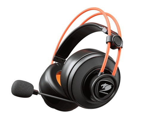 Diadema Cougar Immersa Ti Negro Naranja