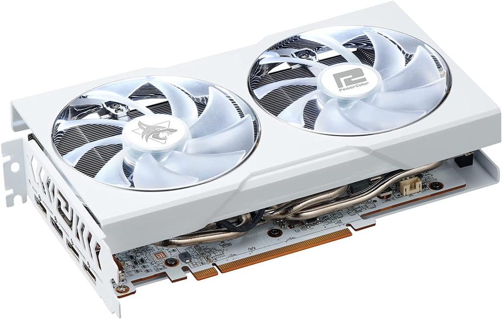 Gpu Power Color Radeon Hellhound Spectral White Rx 6650Xt 8Gb Gddr6 Oc