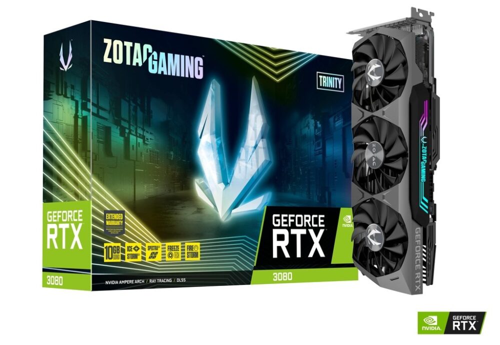 Gpu Zotac Gaming Geforce Rtx 3080 Trinity Lhr 10Gb Gddr6X