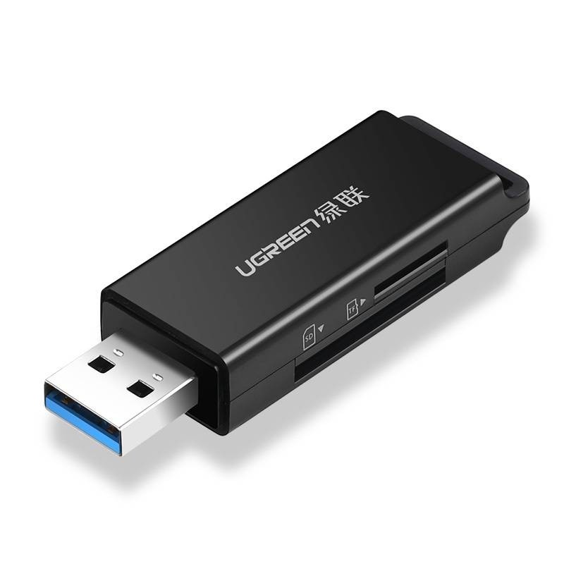 Lector De Tarjeta Ugreen Cm104 Usb 3.0 A Tf Sd Negro