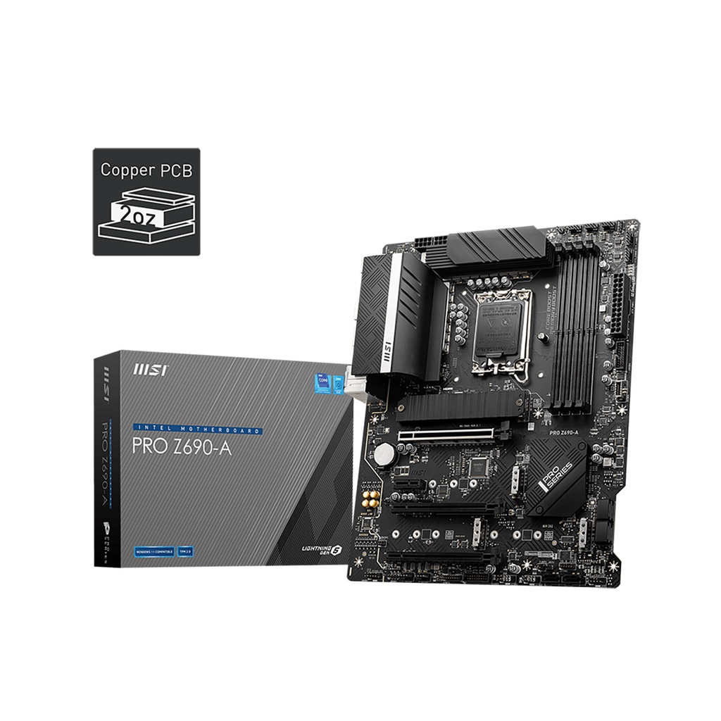 Tarjeta Madre Msi Pro Z690-A Socket 1700 4*Ddr5 6400Mhz Dp Atx