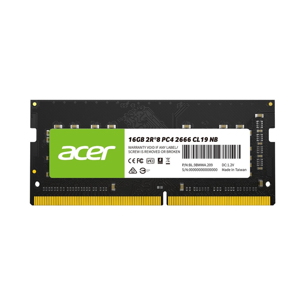 Mem Ddr4 Sodimm Acer Sd100 16Gb 3200Mhz Cl22