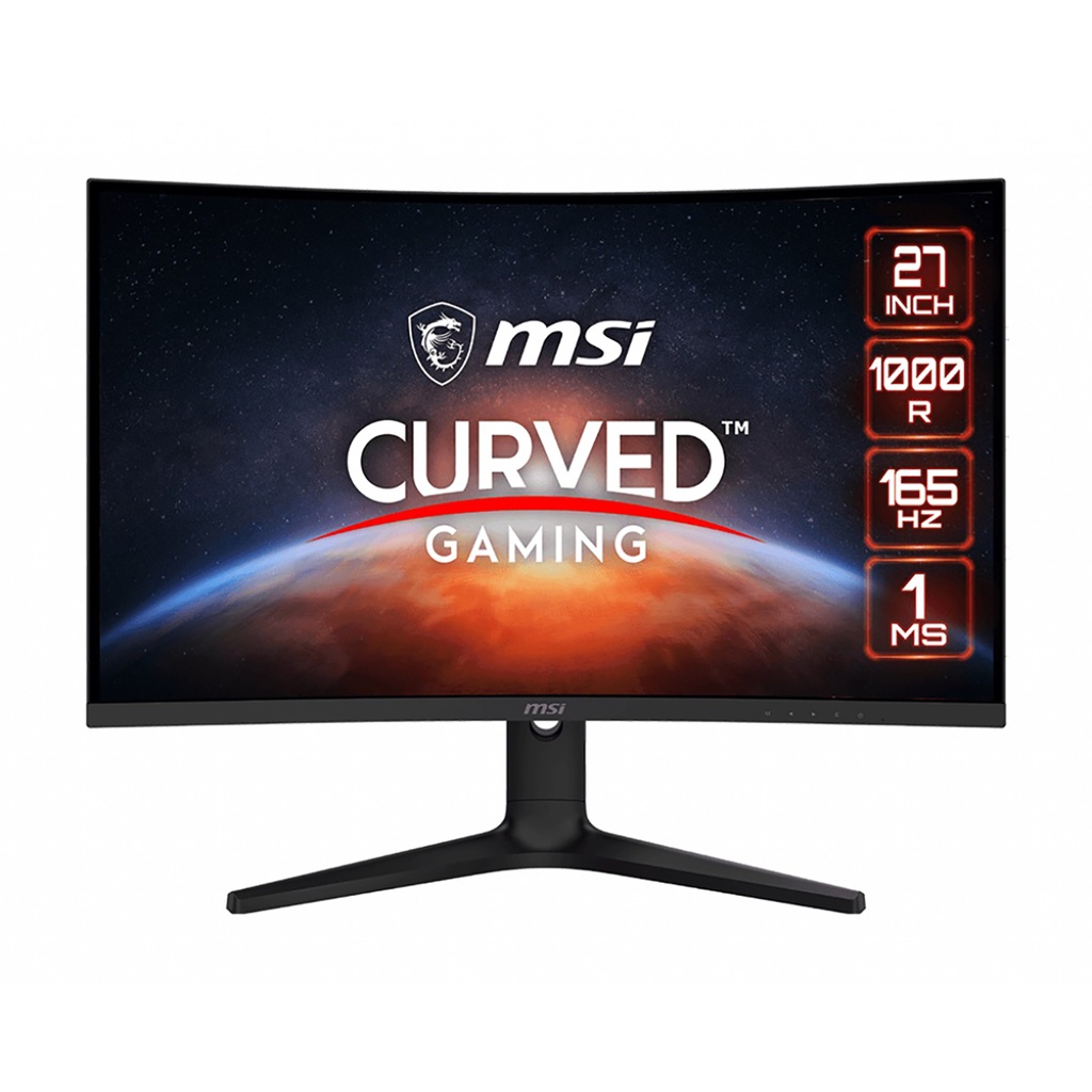 Monitor Led Msi 27" Optix G271C 1920X1080 Full Hd Curvo 165Hz 1Ms 2*1*Dp