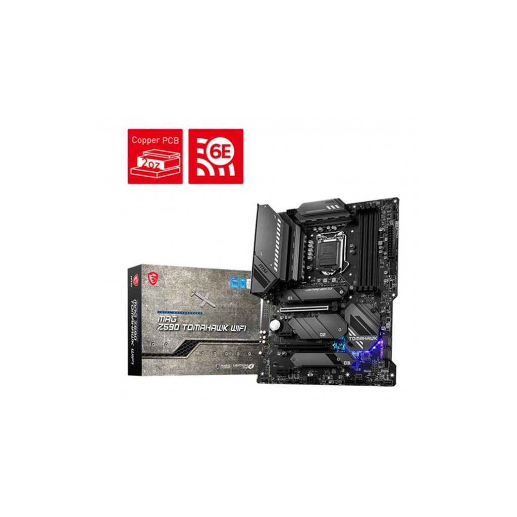 Tarjeta Madre Msi Mag Z590 Tomahawk Wifi Socket 1200 5333 3*M.2 1*Dp 1*Crossfire A