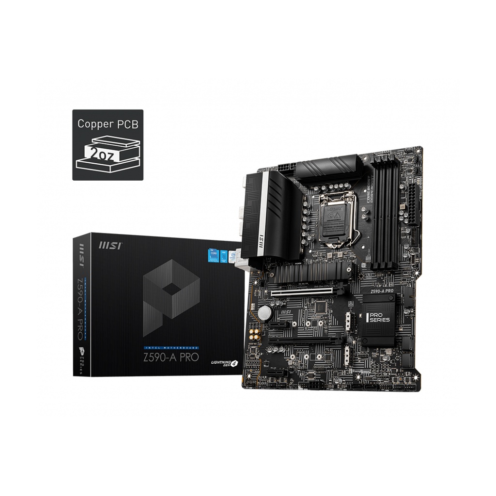 Tarjeta Madre Msi Z590-A Pro Socket 1200 5333 3*M.2 1*Dp 1*Crossfire Atx