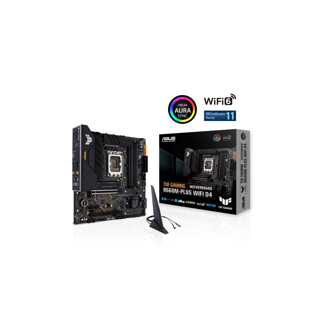 Tarjeta Madre Asus Tuf Gaming B660M-Plus Wifi D4 Socket 1700 12A Matx