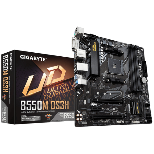 Tarjeta Madre Gigabyte B550M Ds3H Socket Am4, Micro Atx, (B550M Ds3H)