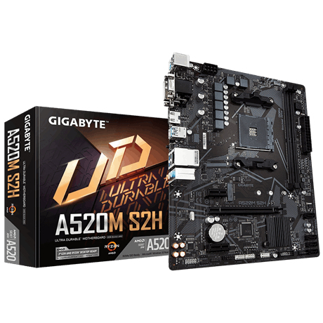 Mb Gigabyte A520M S2H Ultra Durable Am4 Ddr4 Micro Atx