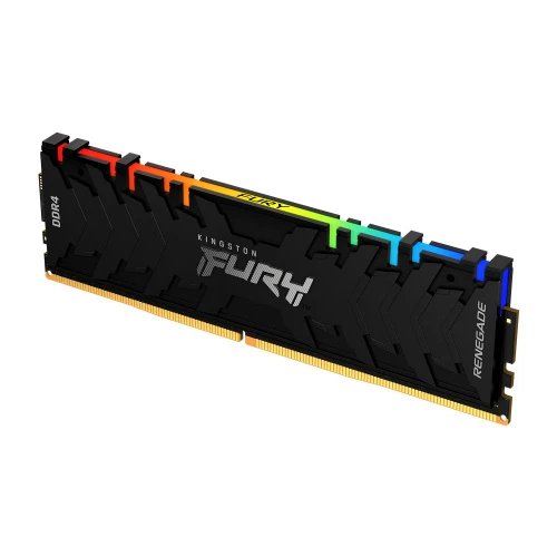 Ram Dimm Kingston Fury Renegade 16Gb Ddr4 3200Mhz Cl16 Negro Rgb Kf432C16Rb1A 16