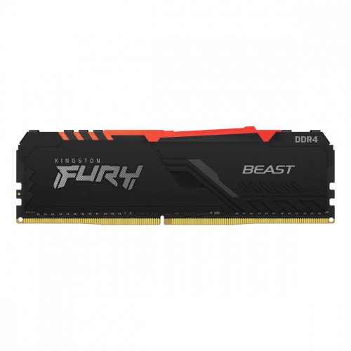 Ram Dimm Kingston Fury Beast 32Gb Ddr4 3200Mhz Cl16 Negro Rgb Kf432C16Bba 32
