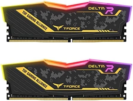 Ram Teamgroup T Force Delta Tuf Gaming Rgb 16Gb 8Gbx2 Ddr4 3200 Mhz Tf9D416G3200Hc16Cdc01