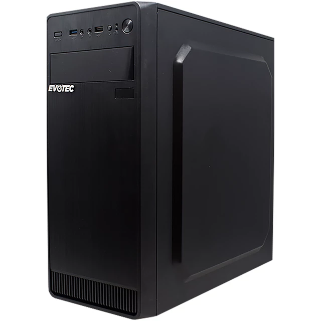 Gabinete Evotec Atx Con Fuente 600W 1Xusb3.0 1Xusb2.0 Negro Ev 1004