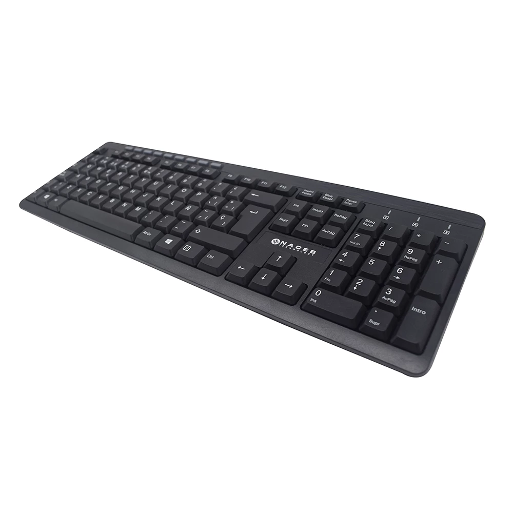 Teclado Naceb Alambrico Usb Negro Na 0109