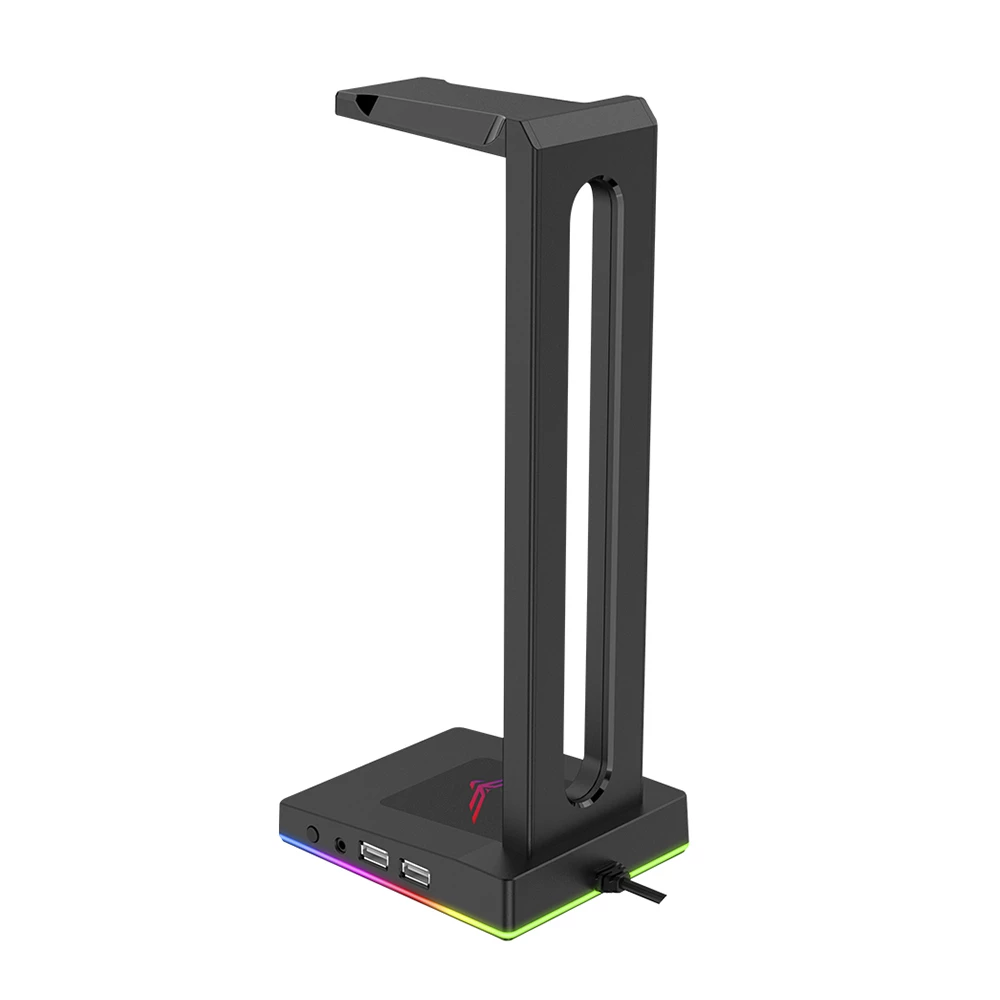 Base Para Audifonos Naceb Rbg 2 Usb 1 3.5Mm Moltex Na 0952