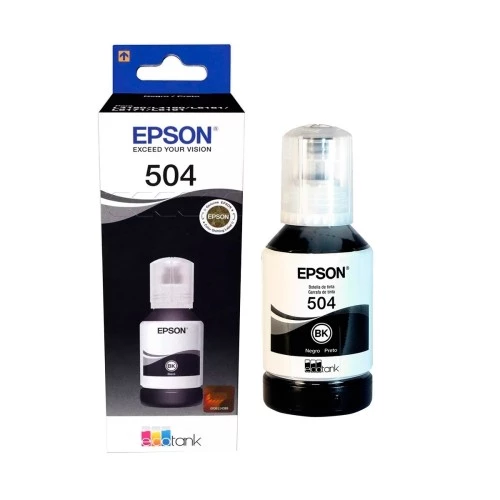 Tinta Epson T504 Negro Serie L Para L4150 Y L4160 T504120 Al