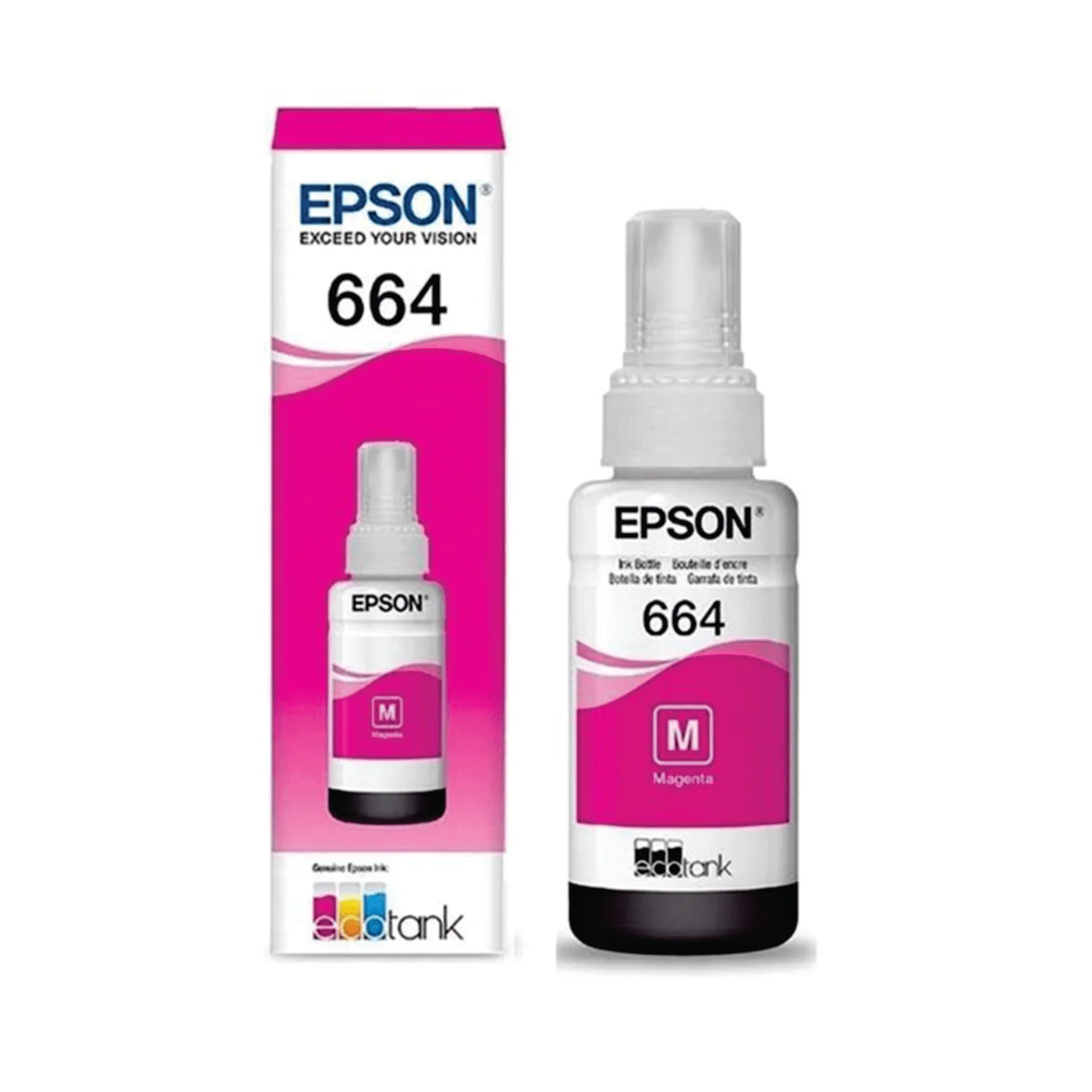 Tinta Epson T664320 Al L310 L380 L575 L655 L1300 Magenta T664320 Al