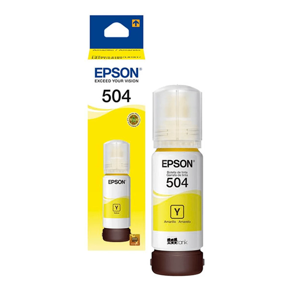 Tinta Epson T504 Amarillo Serie L Para L4150 Y L4160 T504420 Al
