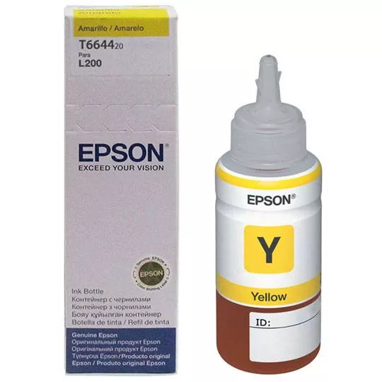 Tinta Epson T664 Amarillo L310 L380 L575 L655 L1300 T664420 Al