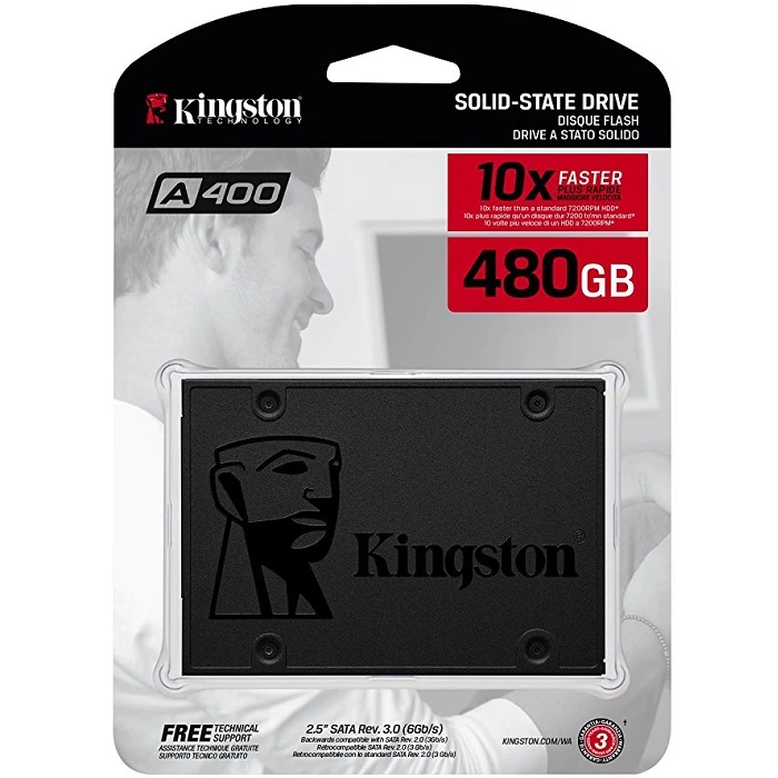 Ssd Interno Kingston Sa400 Sata 480 Gb Sa400S37 480G