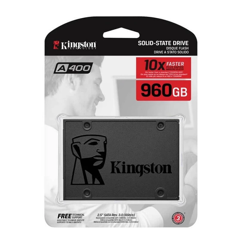Ssd Interno Kingston Sa400 Sata 960 Gb Sa400S37 960G