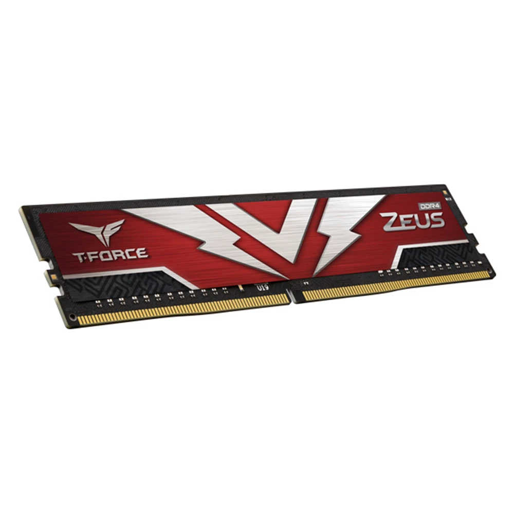 Ram Teamgroup T Force Zeus 8Gb Ddr4 3200 Mhz Pc4 25600 1.2 V Dimm Rojo Ttzd48G3200Hc2001