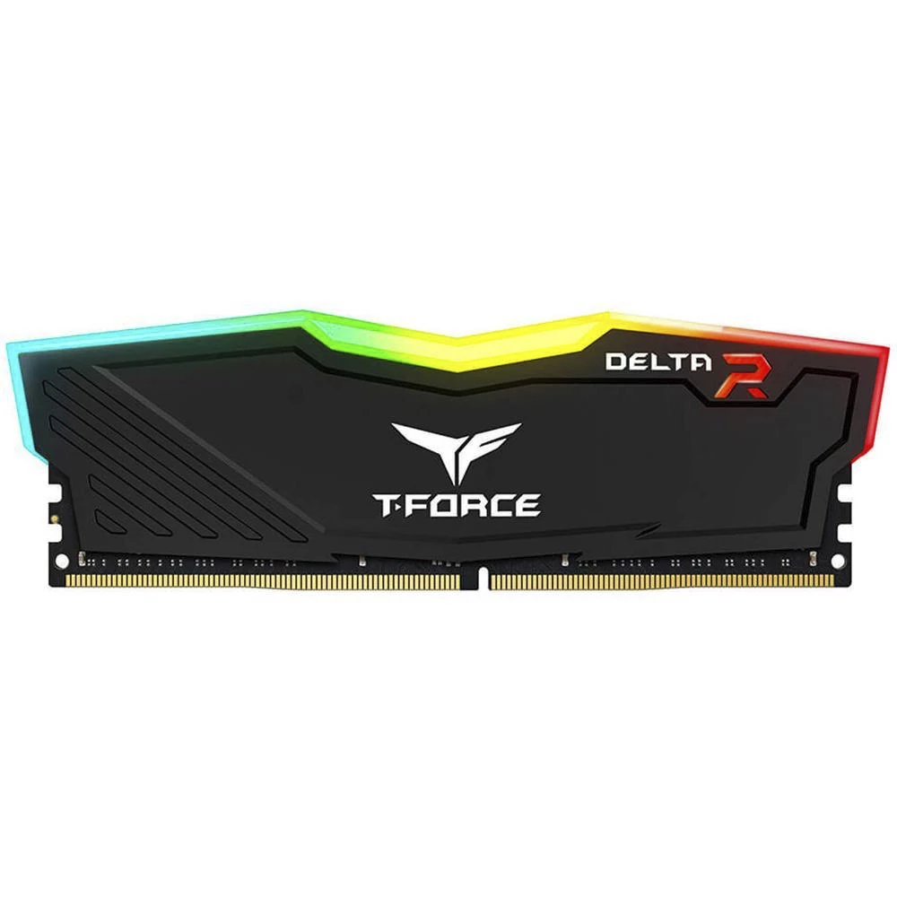 Ram Teamgroup T Force Delta Rgb 16Gb Ddr4 3200 Mhz Pc4 25600 1.35 V Dimm Negro Tf3D416G3200H