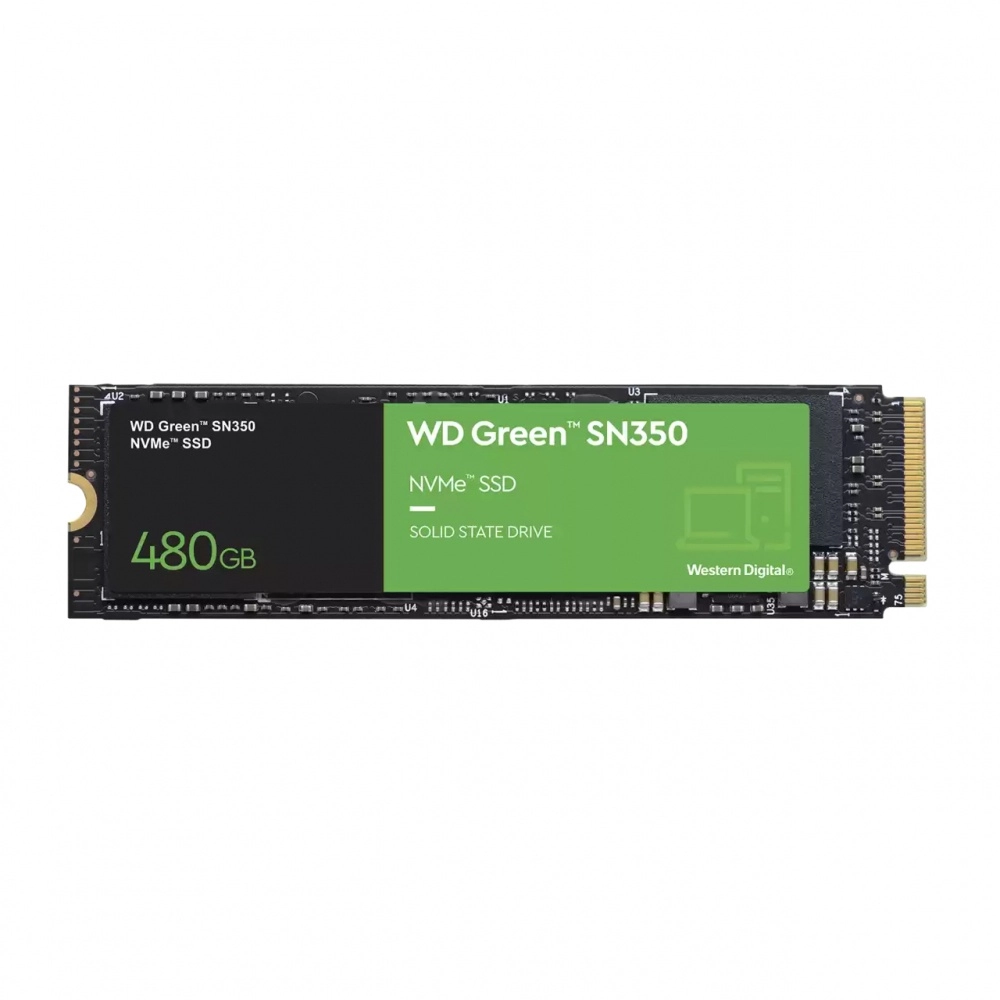 Ssd Interno Western Digital Wd Green Sn350 Nvme 480Gb Pci Express 3.0 M2.0 Wds480G2G0C