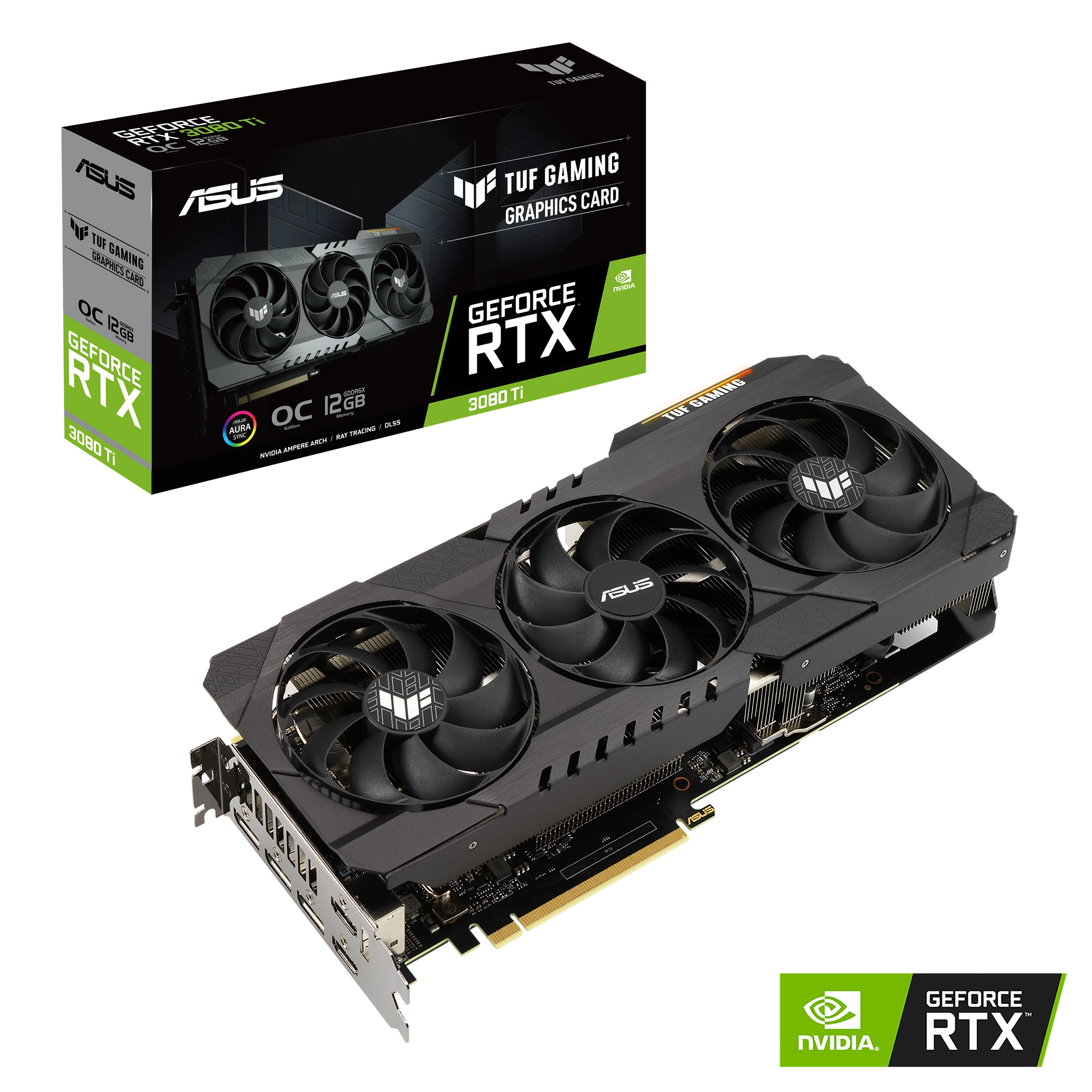 Asus Tuf Gerforce Rtx 3080Ti Gddr6X Oc 12Gb Pcie4.0 19Gbps 384Bits 2Hdmi2.1 3Dp1.4A Hdcp 850W 2X