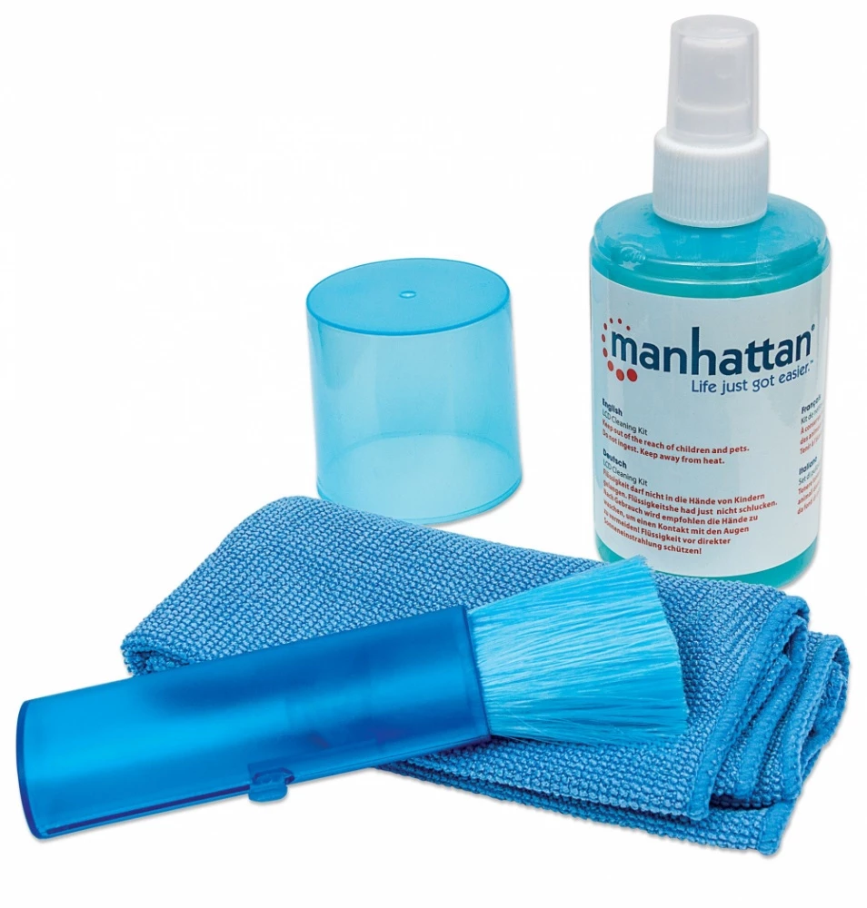 Kit De Limpieza Manhattan Para Lcd 200Ml Con Microfibra Y Brocha Retractil 421027