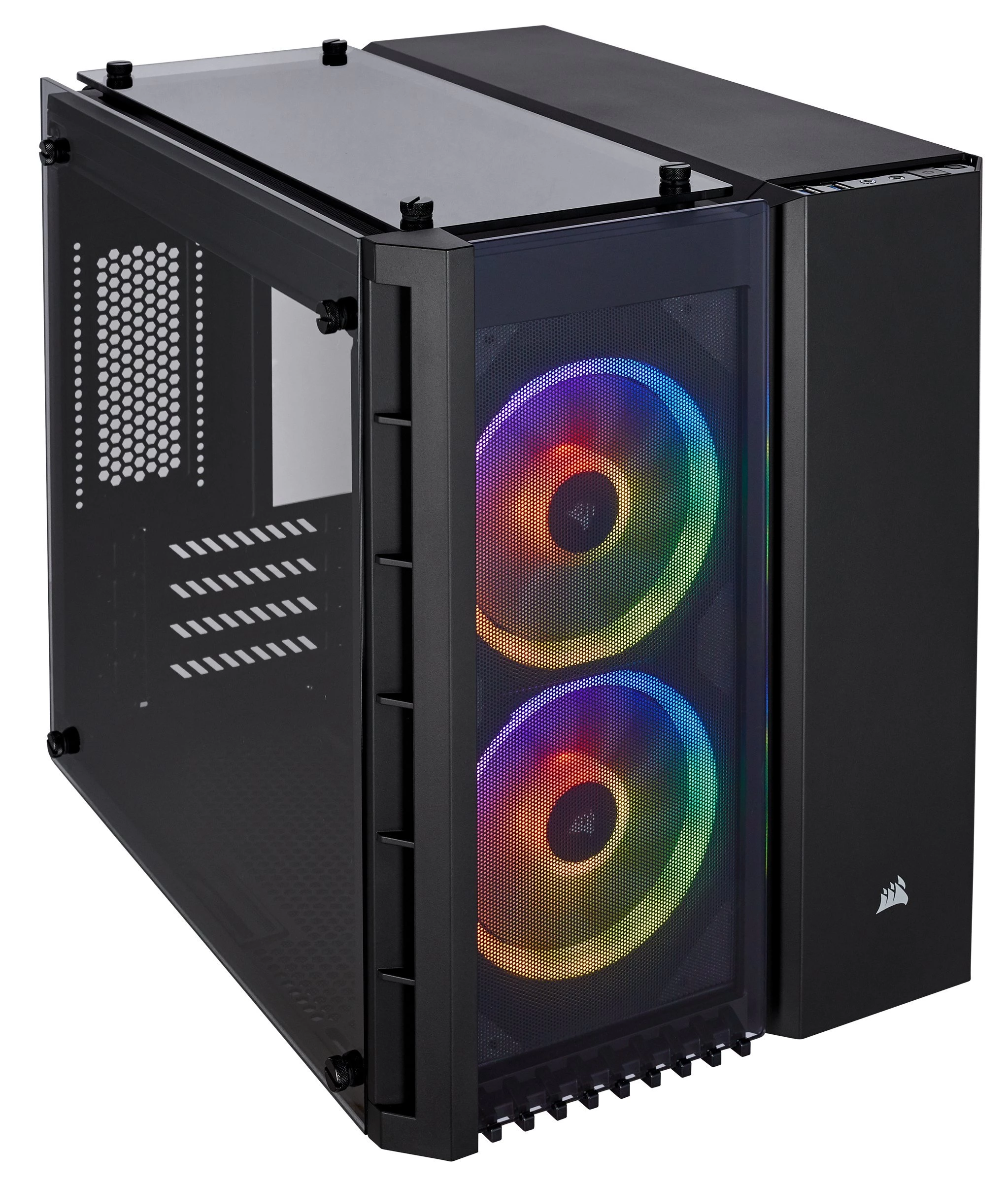 Gab Corsair Crystal Series 280X Rgb Mini Torre Cristal Templado Negro Micro Atx Cc 9011135 Ww