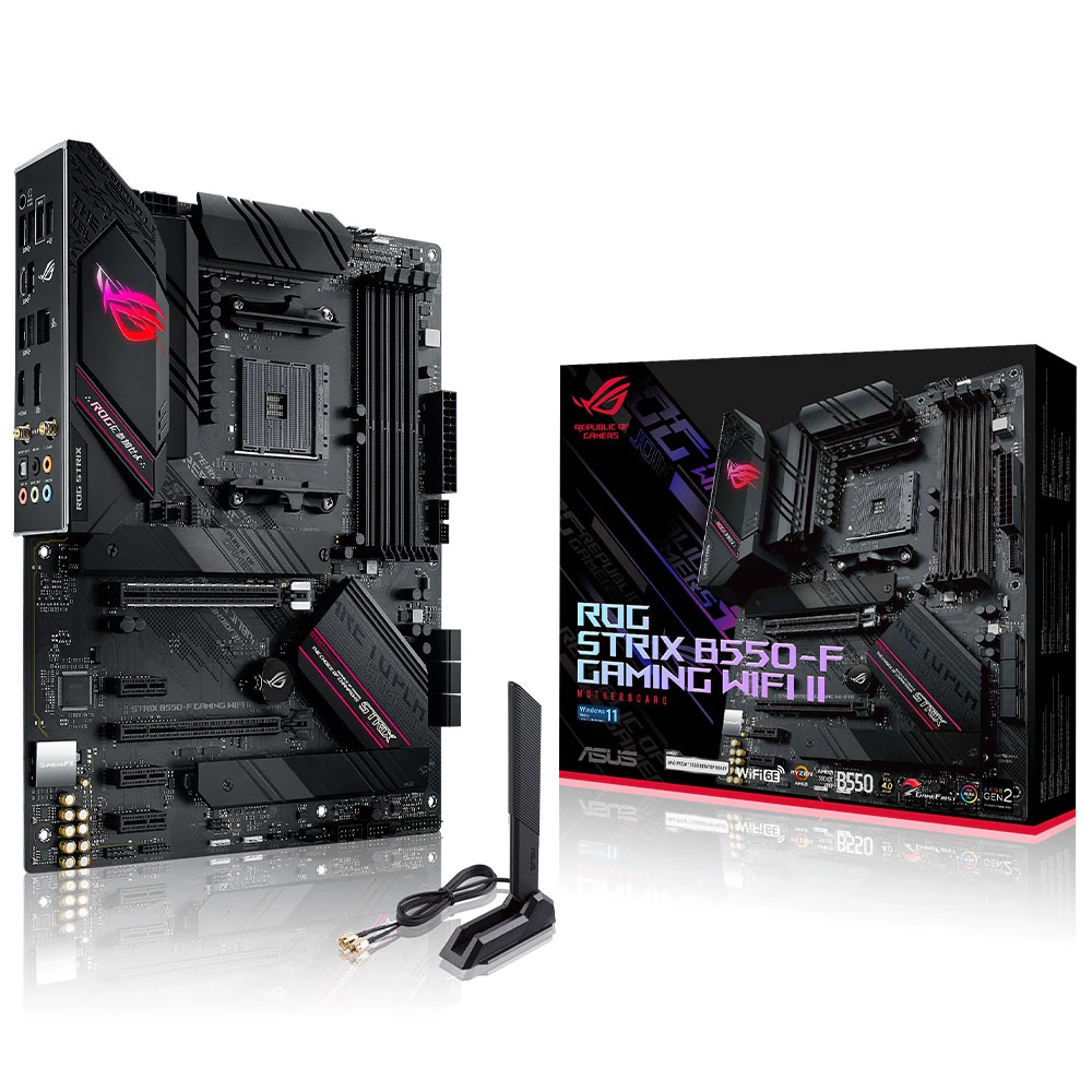 Mb Asus B550 Am4 Atx 4Ddr 128Gb 4600Mhz Dp 6Sata6Gb Pcie4. 2M.2 Rog Strix B550 F Gaming Wifi Ii