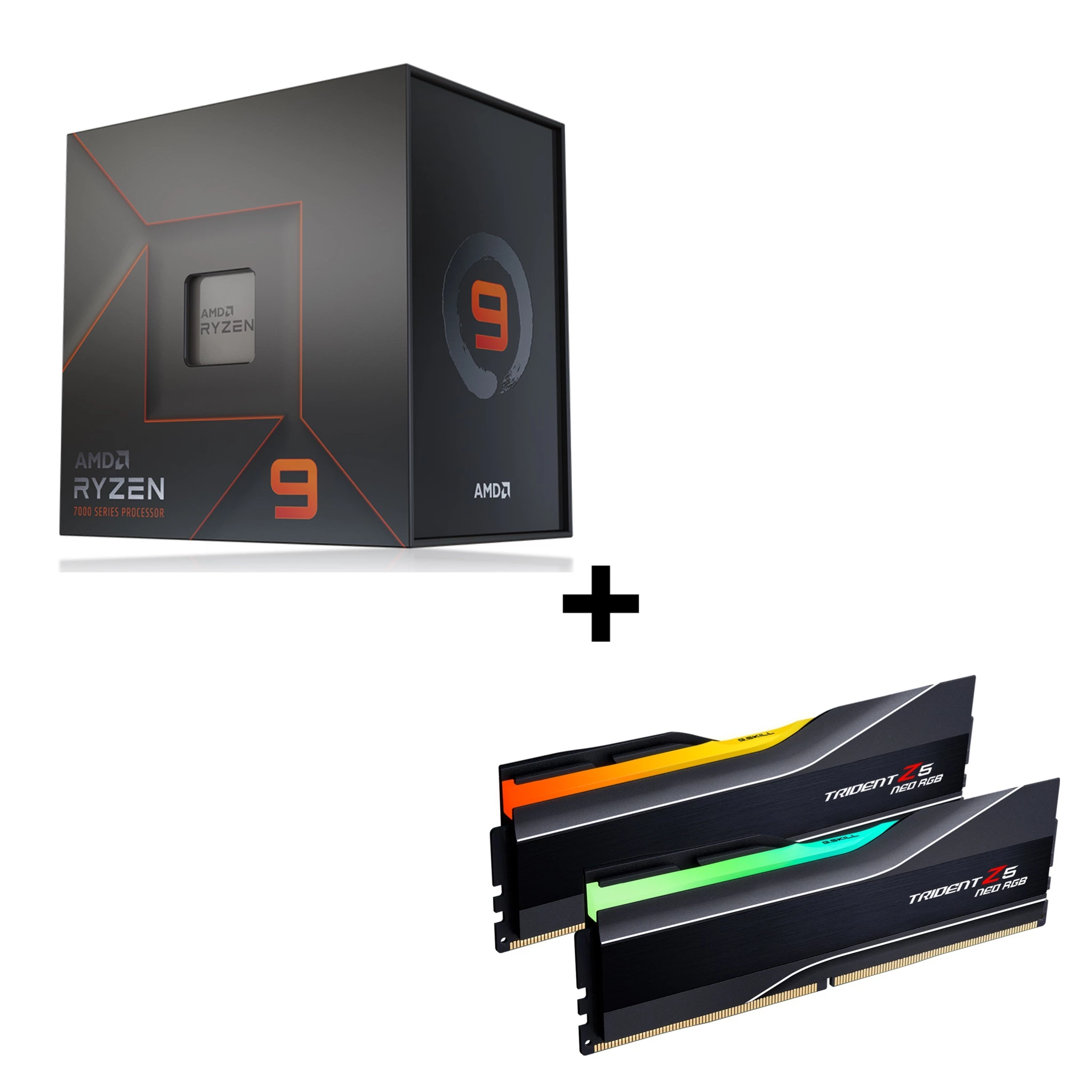 Bundle Cpu Amd Ryzen 9 7900X + Gskill Trident Z5 Neo Ddr5 2X16Gb 6000Mhz Rgb