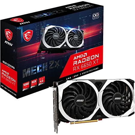 Gpu Msi Radeon Rx 6650 Xt Mech 2X 8G Oc Gddr6