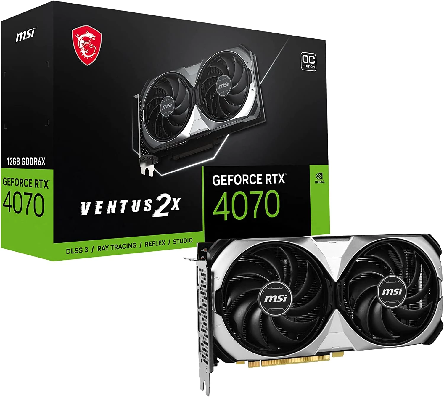 Gpu Msi Rtx 4070 Ventus 2X 12G Oc