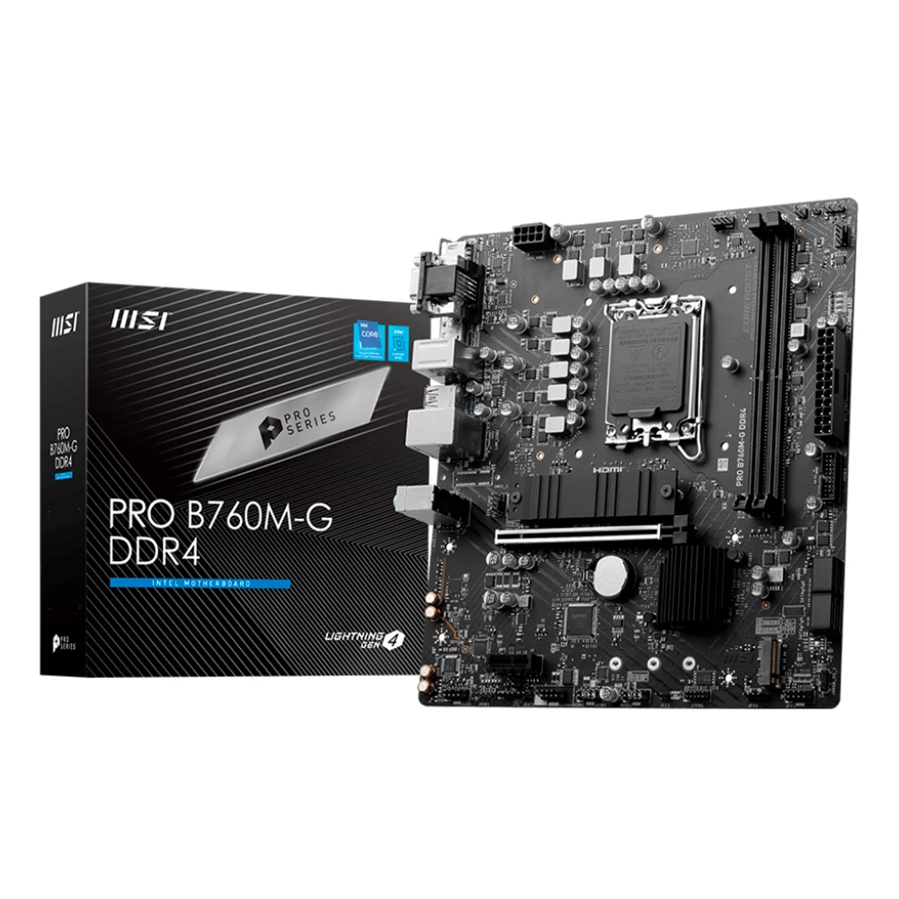 Mb Msi Pro B760M-G Ddr4 1700 12Th 13Th Gen Matx