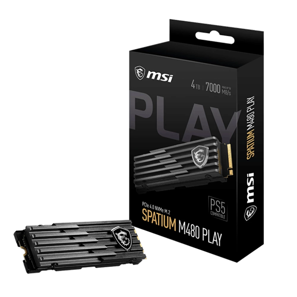 Ssd Msi Spatium M480 1Tb Pcie 4.0 Nvme M.2 2280 Play