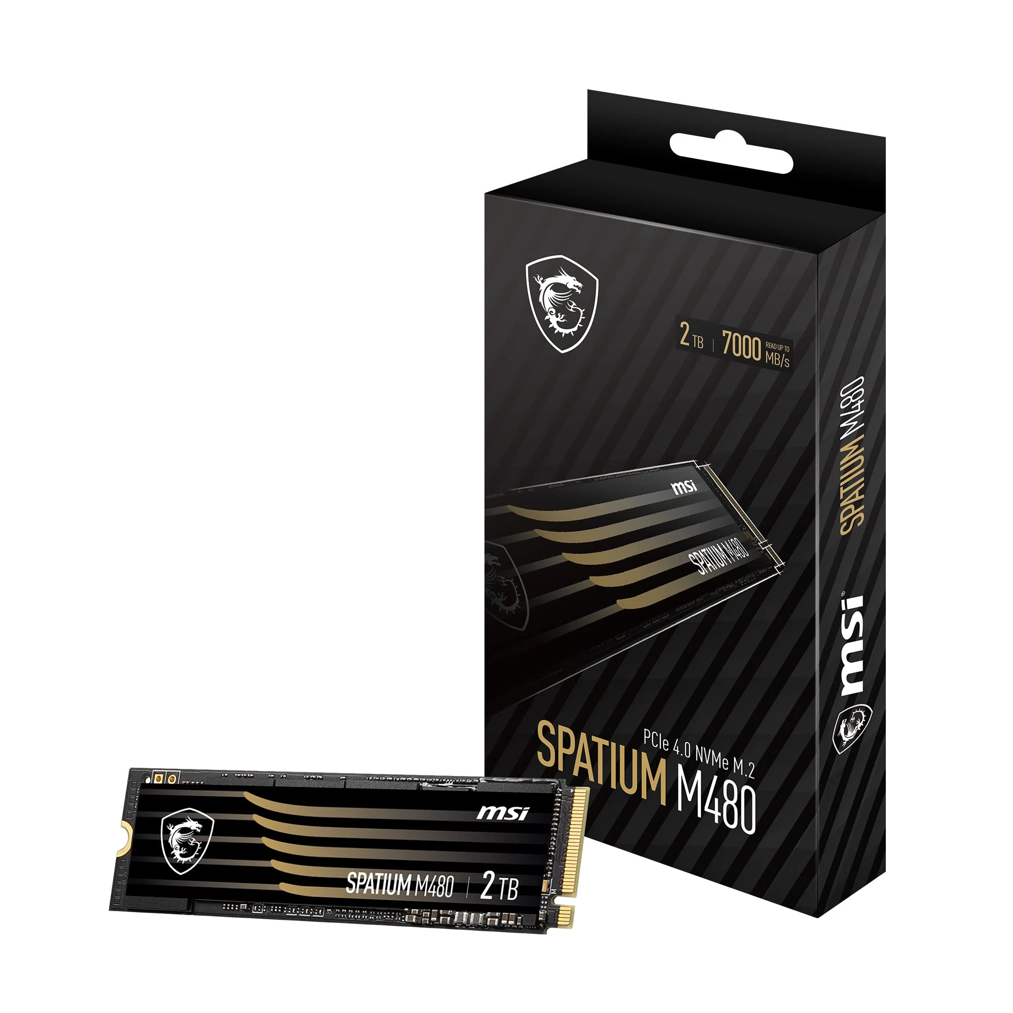 Ssd Msi Spatium M480 2Tb Pcie 4.0 Nvme M.2 2280 Play