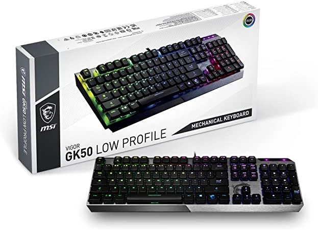 Teclado Msi Vigor Gk50 Low Profile Us Negro