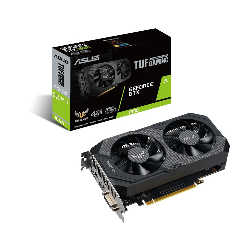 Tarjeta De Video Asus Tuf-Gtx1650-4Gd6-Gaminggddr6 128Bit Pci-E 3.0 Dvi-D Dp1.4 D Ual Fan