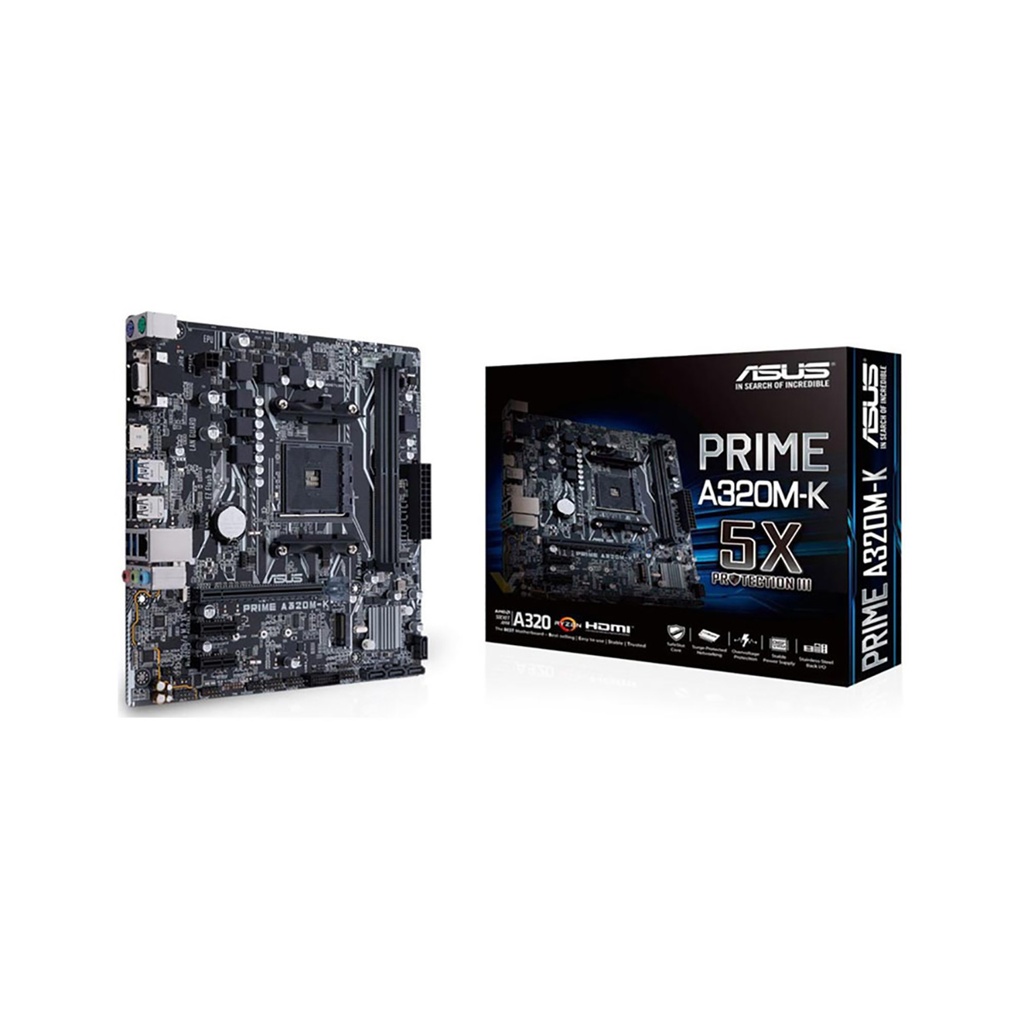 Tarjeta Madre Asus Prime A320M-K Socket Am4 2*Ddr43200 Micro-Atx
